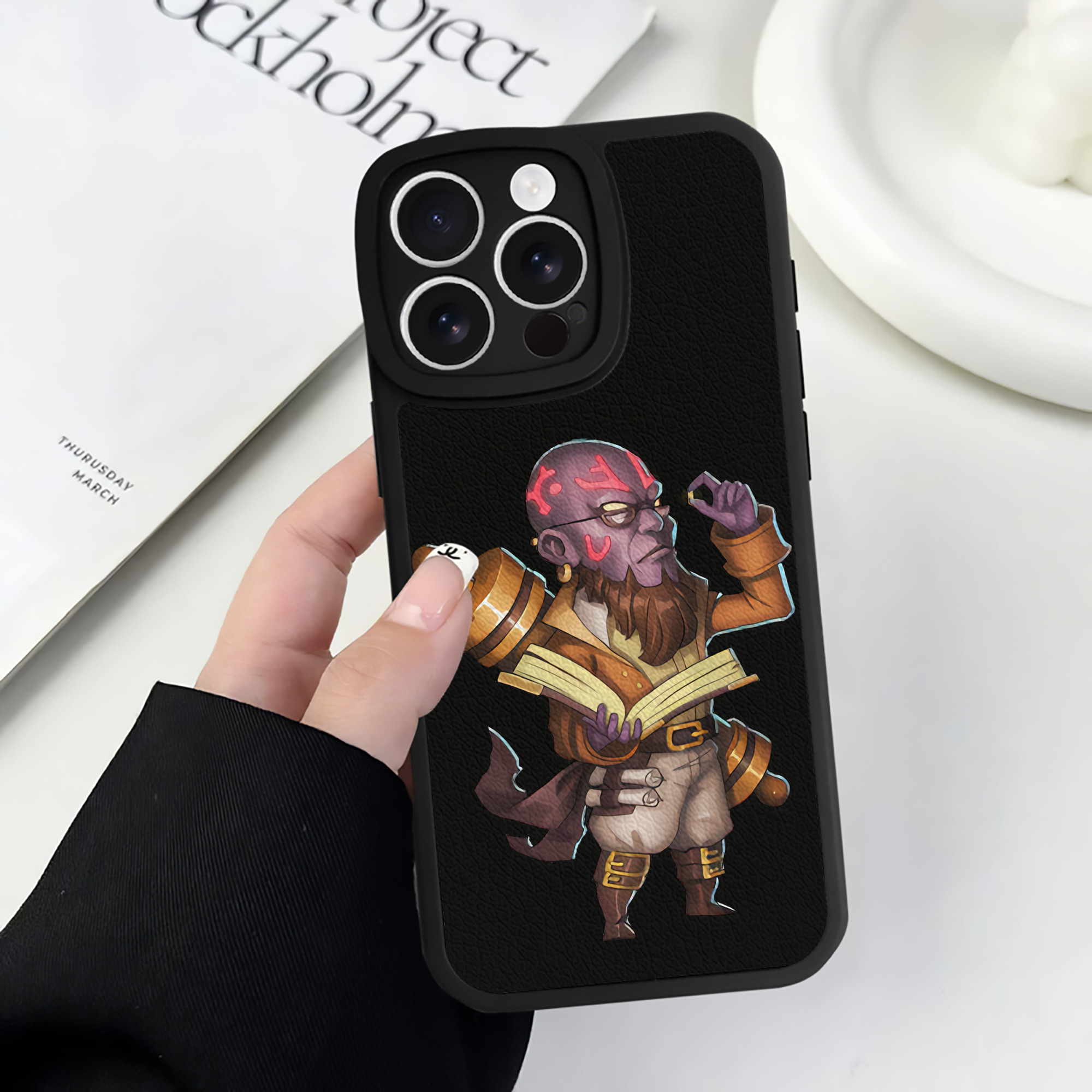 （画像用） リーグ・オブ・レジェンド League of Legends LOL 【iPhone 16シリーズ対応】シリコンスマホケース（レザー調） 材質：シリコン